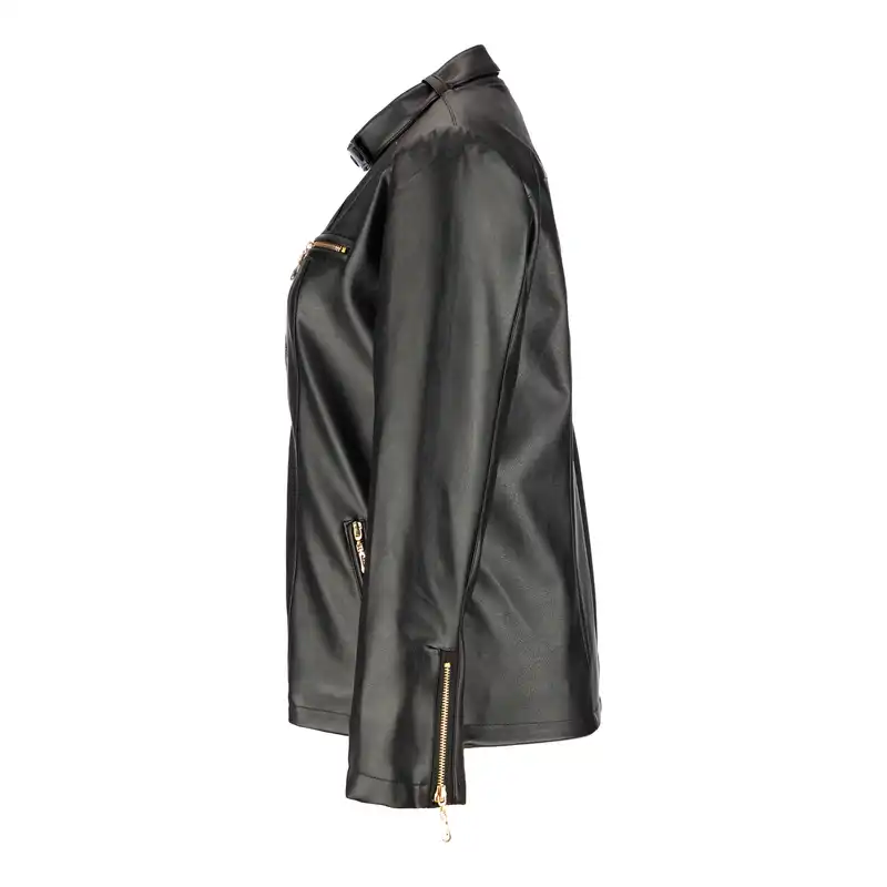 کت چرم زنانه السانا مدل هانیه کد 166101