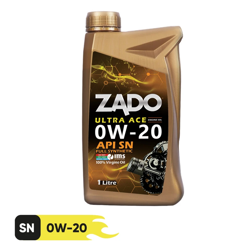 روغن موتور خودرو زادو مدل 0W20-SN-16000 ULTRA ACE حجم 1 لیتر