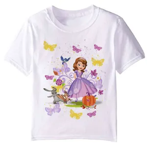 تی شرت آستین کوتاه دخترانه مدل سفیدبرفیF4