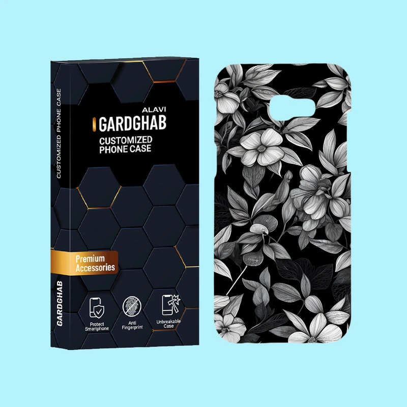 کاور گارد قاب علوی مدل گل مناسب برای گوشی موبایل سامسونگ Galaxy A5 2017 / A520