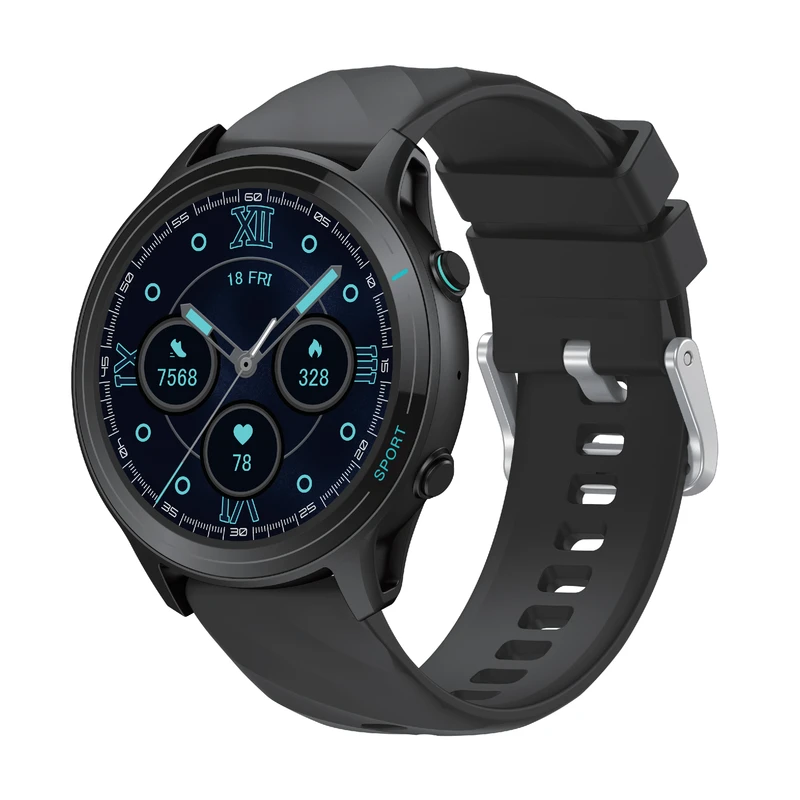 ساعت هوشمند تراسمی مدل WH02-011-012 با بند سیلیکونی 