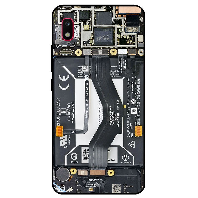 کاور مگافون طرح برد موبایل مدل 8004 مناسب برای گوشی موبایل سامسونگ Galaxy A10 E         