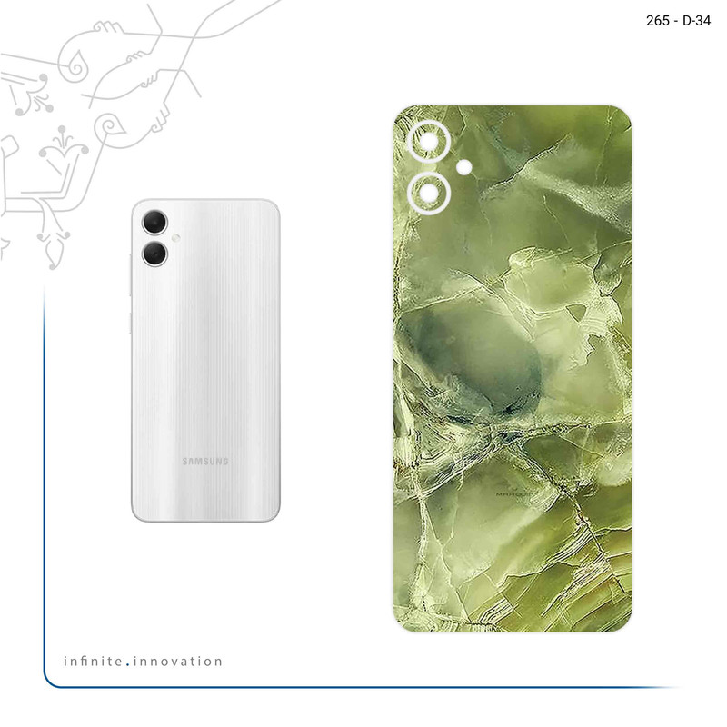 برچسب پوششی ماهوت مدل Green_Crystal_Marble مناسب برای گوشی موبایل سامسونگ Galaxy A05
