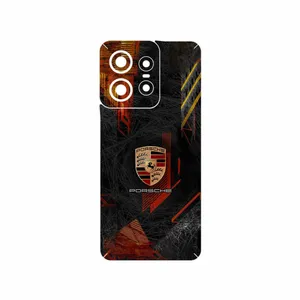 MAHOOT Porsche_Logo Cover Sticker for Motorola Edge 50 Pro
