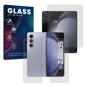Glass Resistant model Matte screen protector suitable for Samsung Galaxy Z Fold 5 mobile phone along with back protector