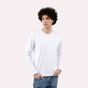 تی شرت آستین بلند مردانه پاتن جامه مدل 102722010246000 رنگ سفید