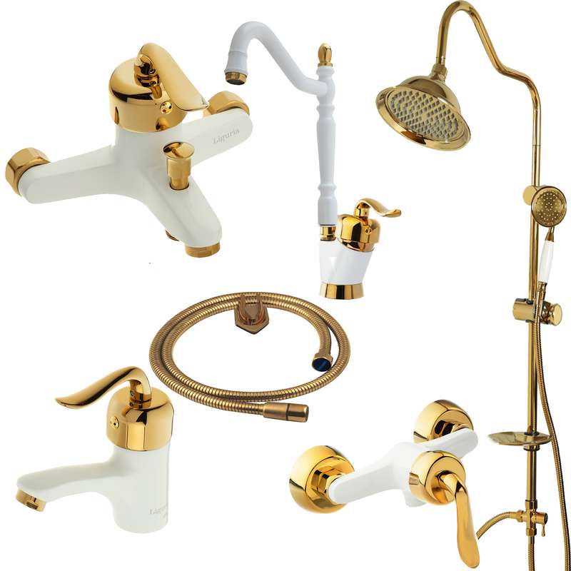 ست شیرآلات لیگوریا مدل 1313 مجموعه 6 عددی 