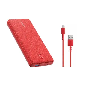 شارژر همراه انکر مدل PowerCore ||| A1231 ظرفیت 10000 میلی آمپر ساعت به همراه کابل تبدیل USB-C