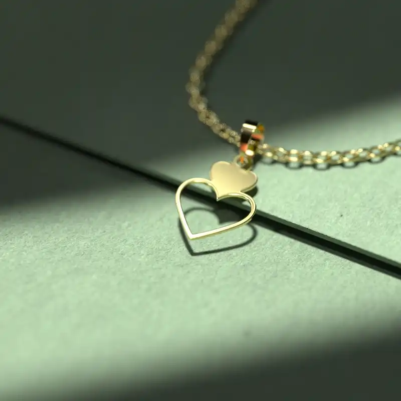 گردنبند طلا 18 عیار زنانه مدوپد مدل گل کد CA10172