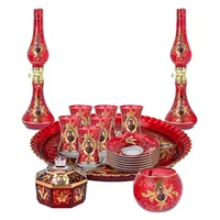 سرویس چای خوری 17 پارچه مدل شاه عباسی