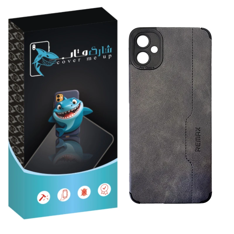 کاور شارک قاب مدل چرم RMX مناسب برای گوشی موبایل سامسونگ Galaxy A04e