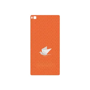 MAHOOT Minimalist origami bird Cover Sticker for Huawei P8