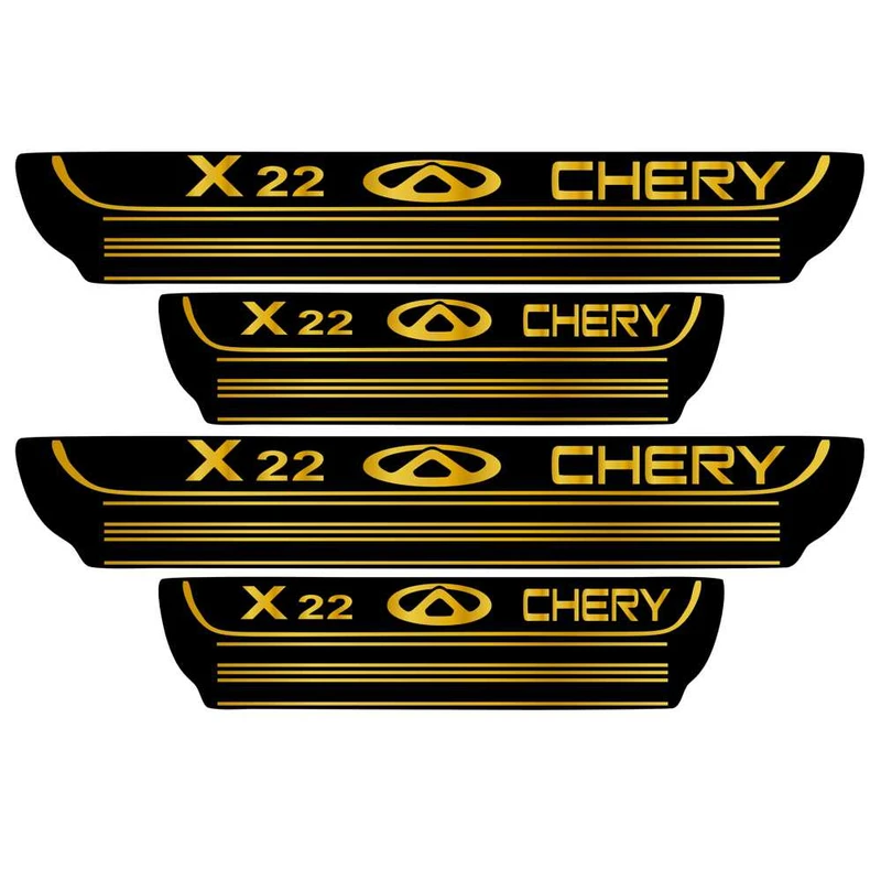 برچسب بدنه خودرو اسپرت غدیر مدل CH GO YA59 A95 مناسب برای X22 بسته 4 عددی
