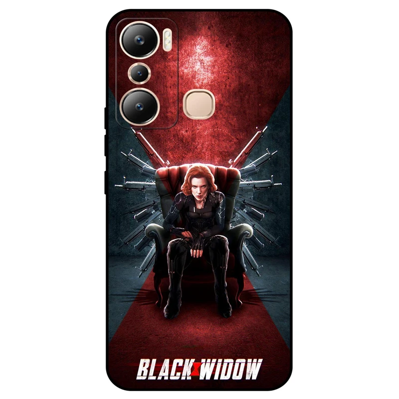 کاور مگافون طرح بیوه سیاه مدل 5423 مناسب برای گوشی موبایل اینفینیکس Hot 20i