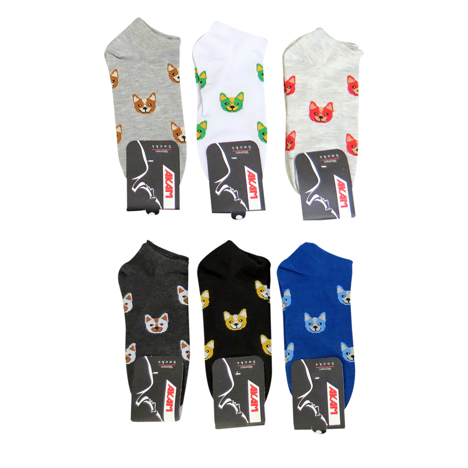 جوراب آکام مدل 56-10-مجموعه 6 عددی