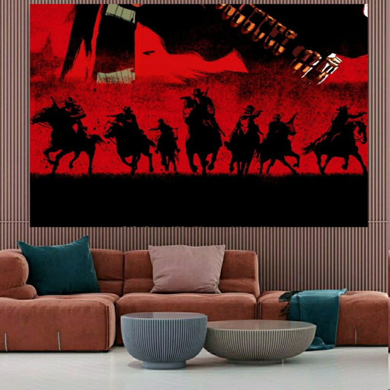 تابلو بوم طرح گیم ردد Red dead redemption 2 مدل SDB6971