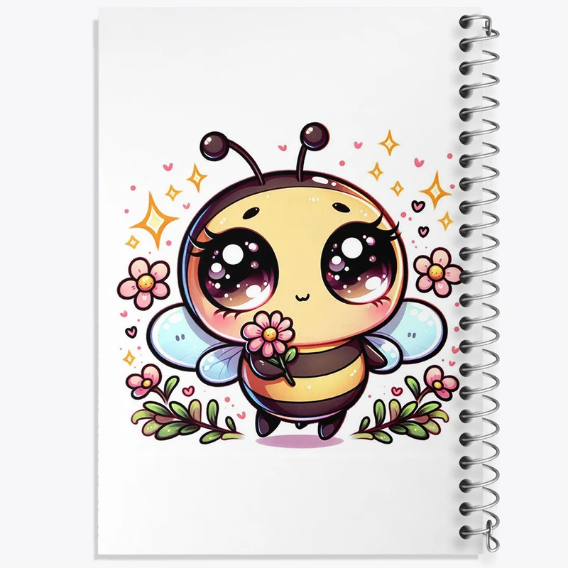 دفتر نقاشی 50 برگ خندالو طرح زنبور کیوت کد N1441