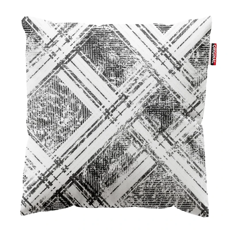 کوسن پاد آفرین طرح کلاسیک سیاه سفید کد 1774 سایز 30*30 سانتی متر