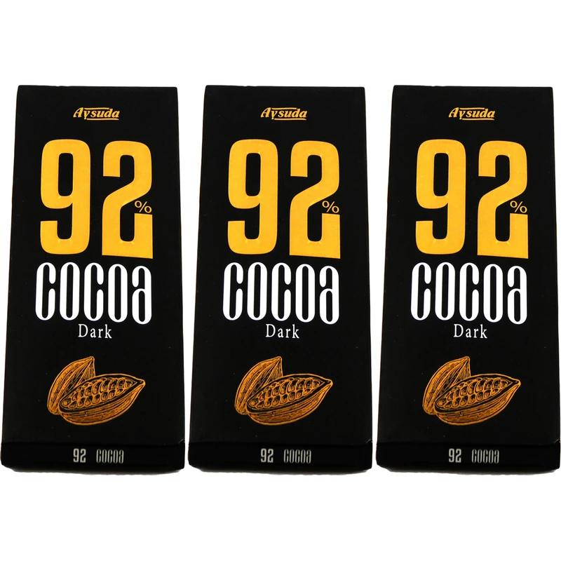  شکلات تلخ 92% آی سودا - 85 گرم بسته 3 عددی