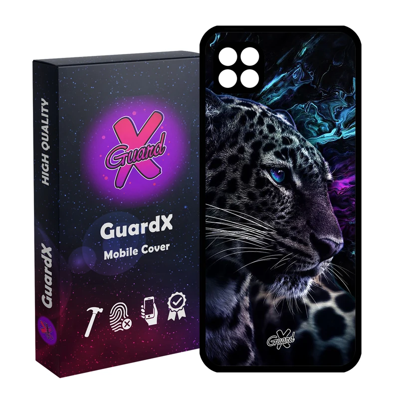 کاور گارد ایکس طرح پلنگ مدل Glass10250 مناسب برای گوشی موبایل سامسونگ Galaxy A22 5G