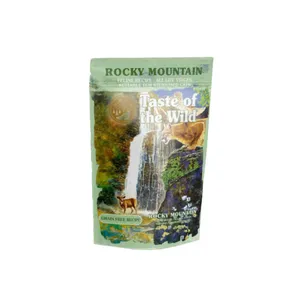 پوچ گربه بالغ تیست آف ویلد مدل Rocky Mountain Chunks in Gravy طعم مرغ و ماهی وزن ۸۵ گرم