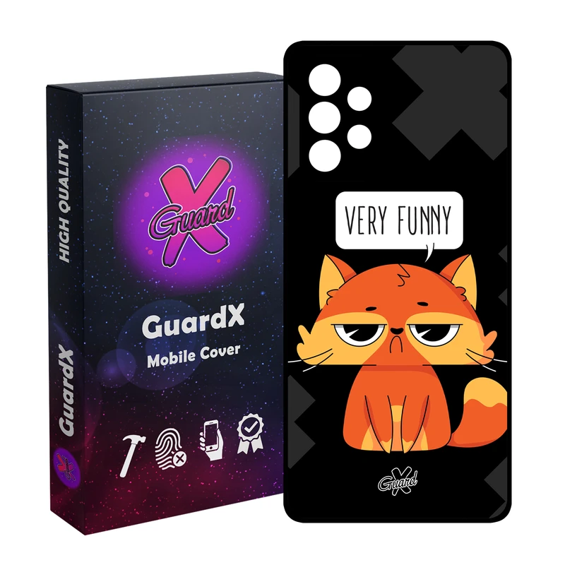 کاور گارد ایکس طرح Funny مدل Glass10161 مناسب برای گوشی موبایل سامسونگ Galaxy A32 4G