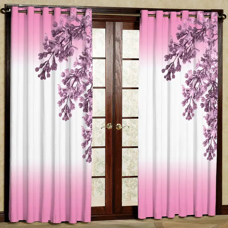 پرده مدل گل دار مخمل پانچی کد 4035 سایز 200x140 سانتی متر