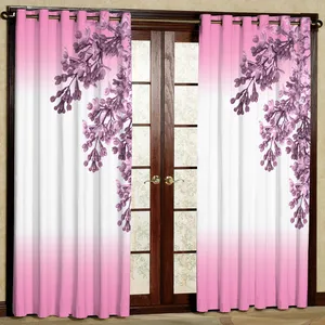 پرده مدل شکوفه هازان پانچی کد 4035 سایز 140x200 سانتی متر