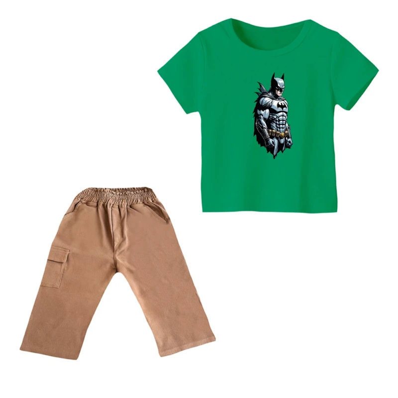 ست تی شرت و شلوارک پسرانه مدل بتمن کد 21
