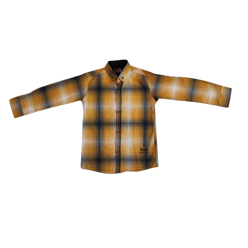 پیراهن آستین بلند یقه برگردان پسرانه مدل 1367520