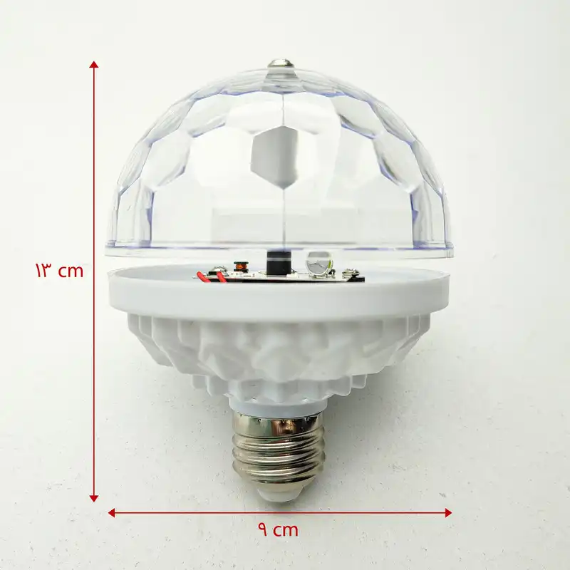 رقص نور مدل گردان RGBLED طرح E27