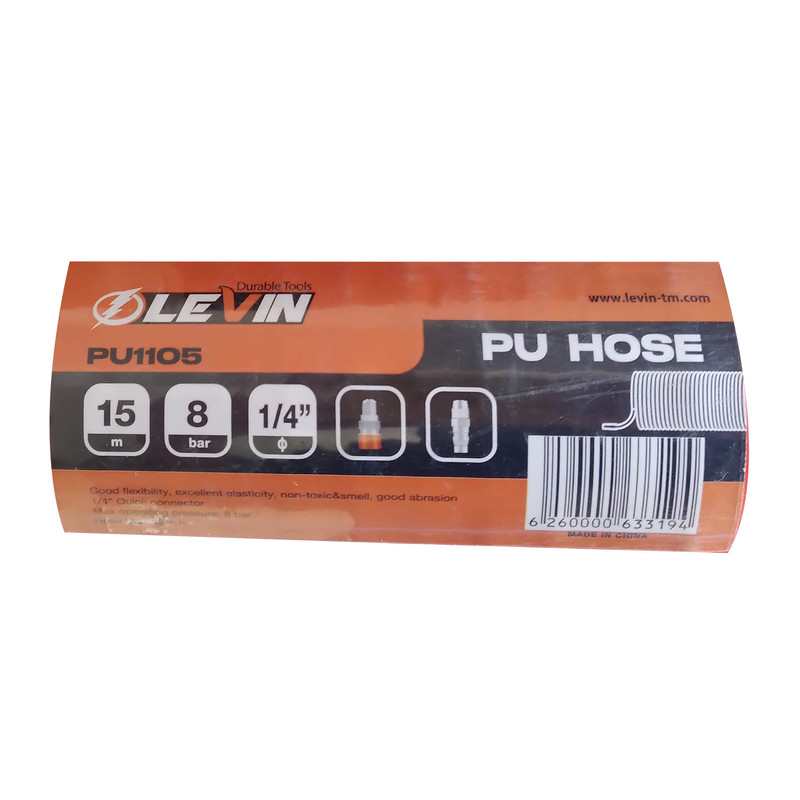 شلنگ فنری لوین مدل PU1105 طول 15 متر