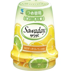 ژل خوشبوکننده هوا کوبایاشی سری نیو ساوادی مدل Lemon حجم 140 میلی لیتر