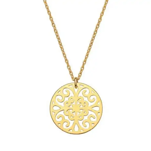 گردنبند طلا 18 عیار زنانه مدل اسلیمی