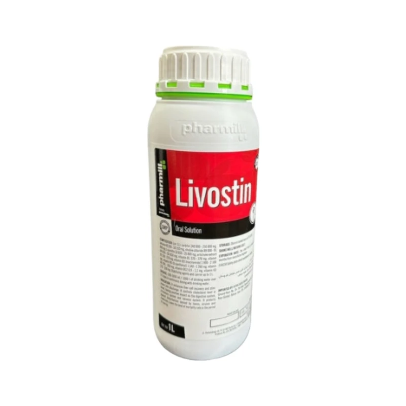 محلول کبدشور پرندگان لیووستین مدل Livostin حجم 1000 میلی لیتر
