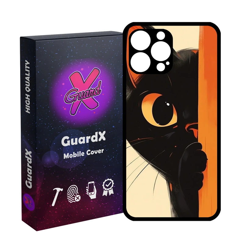 کاور گارد ایکس طرح گربه مدل  Glass10730 مناسب برای گوشی موبایل اپل iPhone 13 Pro Max