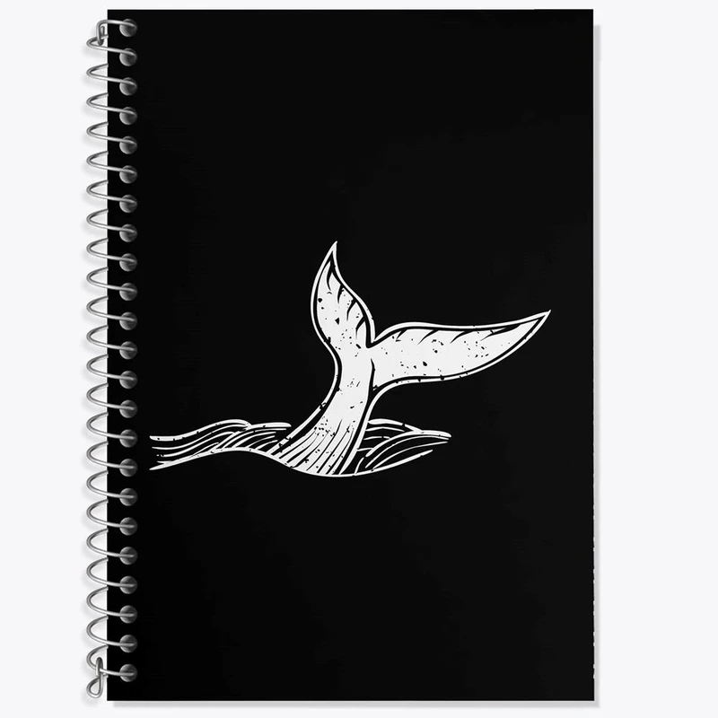 دفتر زبان 50 برگ خندالو مدل دو خط طرح وال نهنگ کد 29499