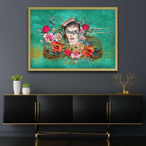 تابلو مدل نقاشی خط کد nill-85