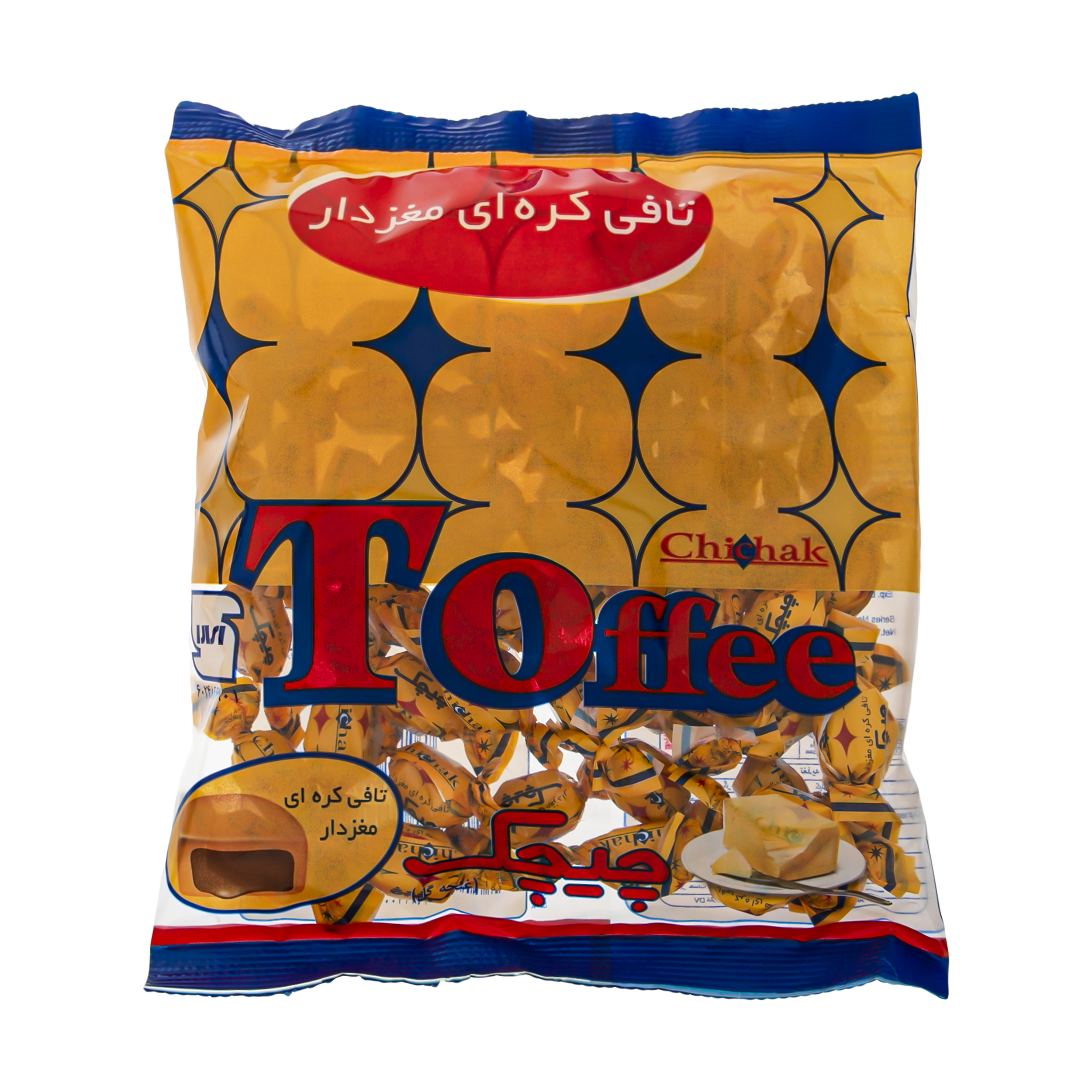 تافی کره ای مغزدار چیچک - 295 گرم 
