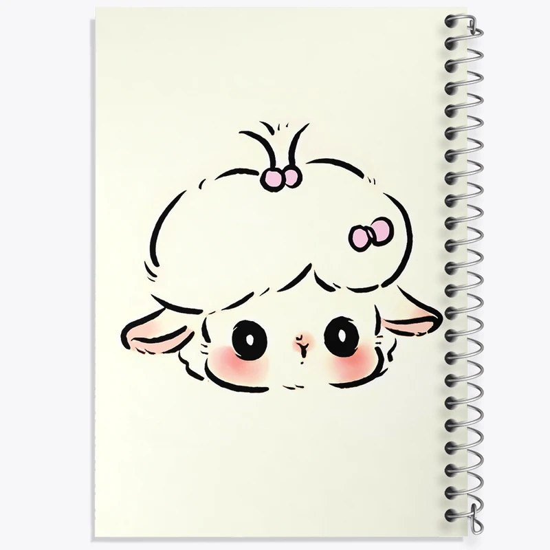 دفتر لیست خرید 50 برگ خندالو طرح گوسفند کیوت کد N5595