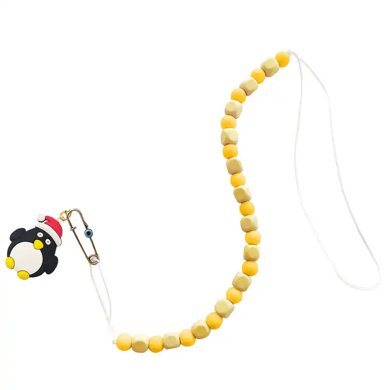 زنجیر پستانک مدل پنگوئن کریسمسی