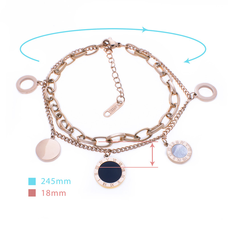 دستبند زنانه استینلس استیل مدل BDZ1011