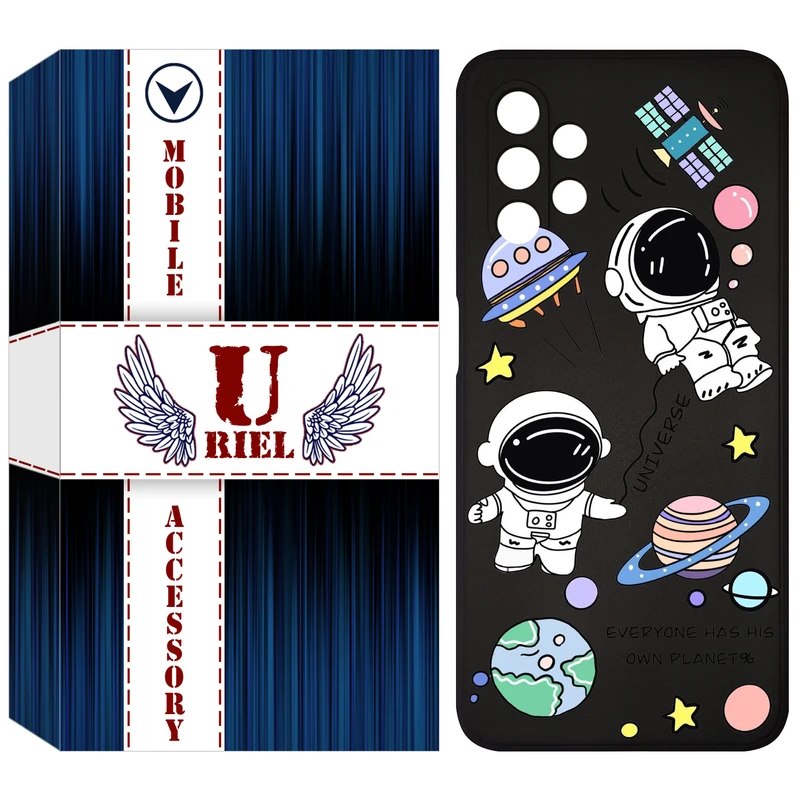 کاور یوریل مدل KSH کد 25 طرح فضانوردان مناسب برای گوشی موبایل سامسونگ Galaxy A13 4G