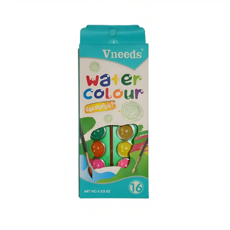 آبرنگ 16 رنگ مدل Vneeds