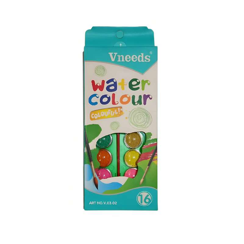 آبرنگ 16 رنگ مدل Vneeds