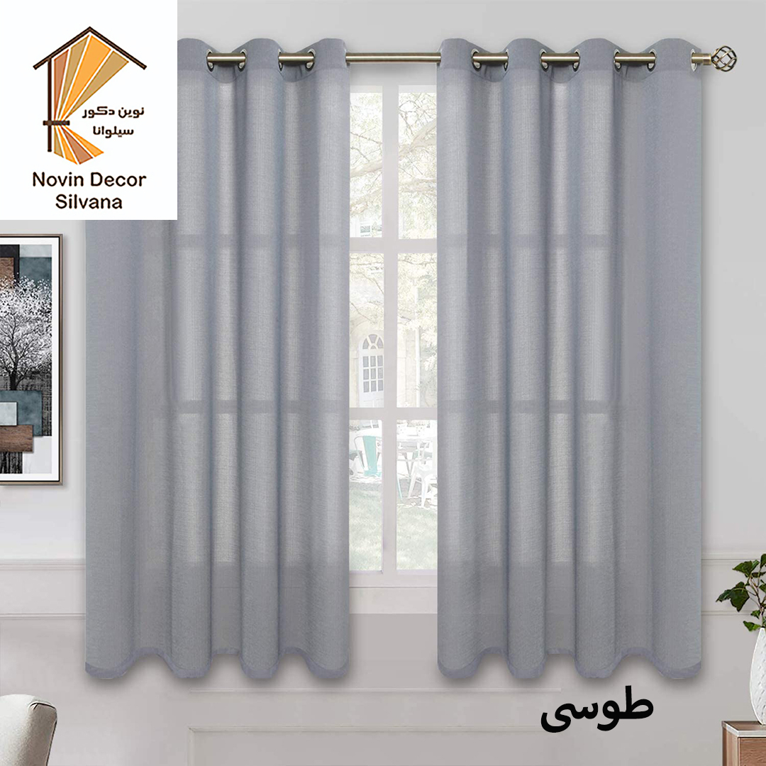 پرده نوین دکور سیلوانا مدل حریر 18 سایز 180 × 140 سانتی متر