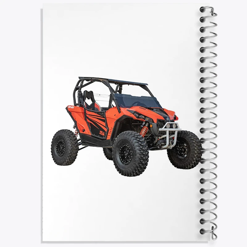 دفتر مشق 50 برگ خندالو طرح موتور چهار چرخ کد 37094