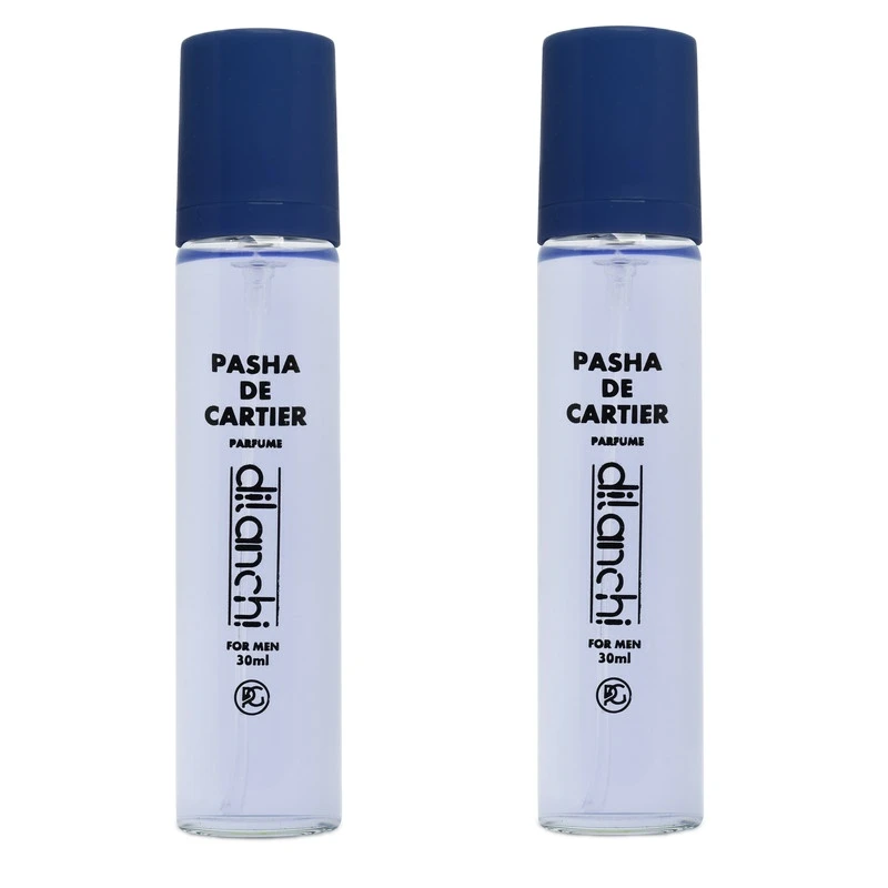 عطر جیبی مردانه دیلانچی مدل Cartier Pasha حجم 30 میلی لیتر بسته دو عددی