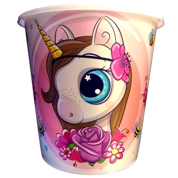 سطل زباله اتاق کودک مدل اسب تک شاخ کد Poni-parvane-7700