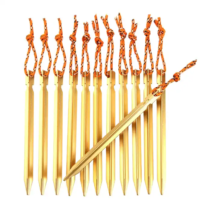 میخ چادر سفری مدل AT6535-2 بسته 12 عددی